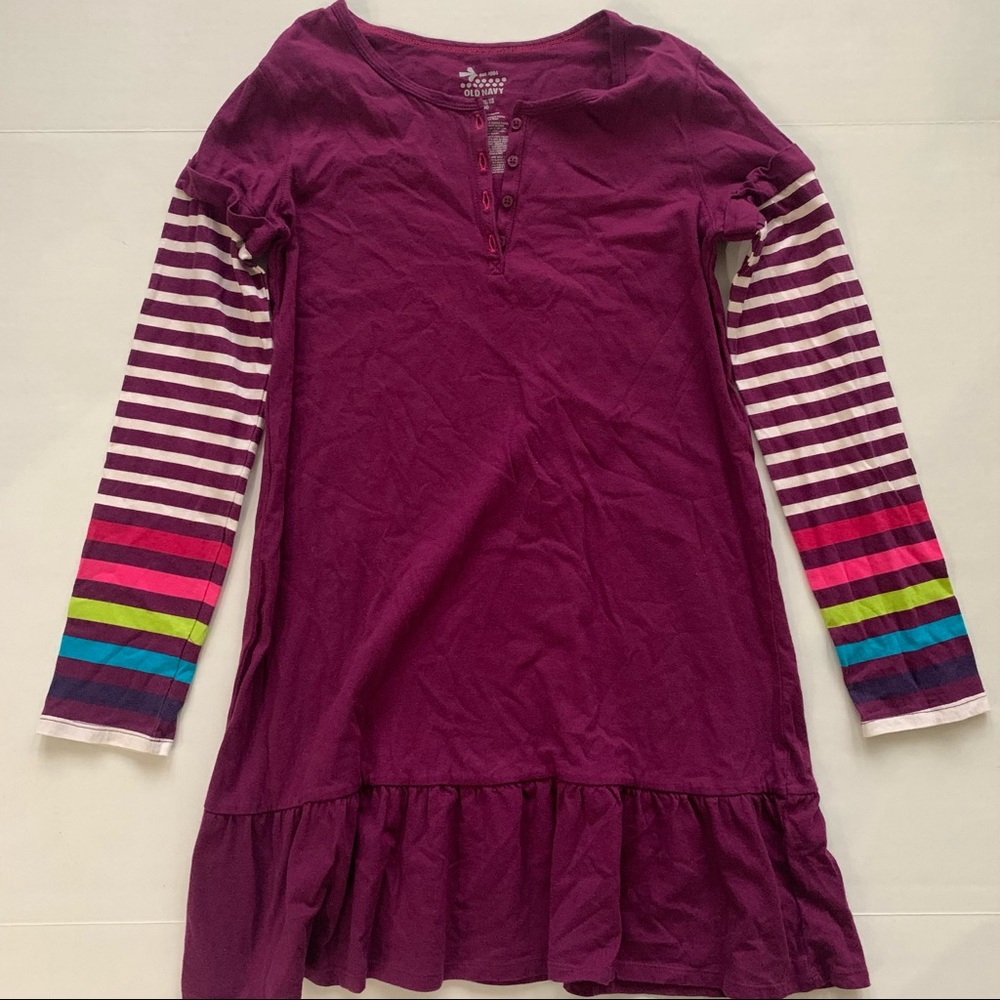 Only Navy Multicolor Long Sleeves dress Purple